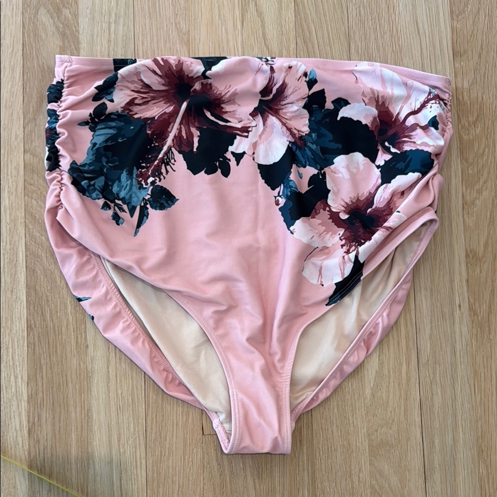 Albion Floral High-Waisted Bikini Bottom